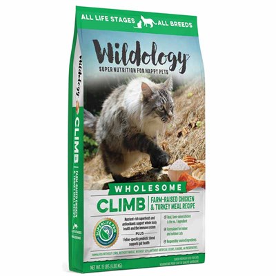 Wildology CLIMB Farm-Raised Chicken & Turkey Meal Cat Food, 15 lbs