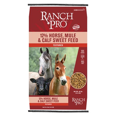 Ranch Pro 12% Horse, Mule & Calf Sweet Feed, 40 lbs.