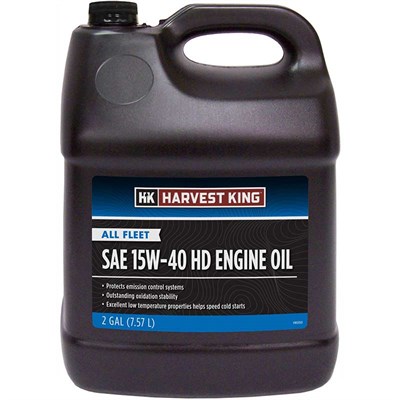 Harvest King All Fleet SAE 15W40 HD Engine Oil, 2 gallons