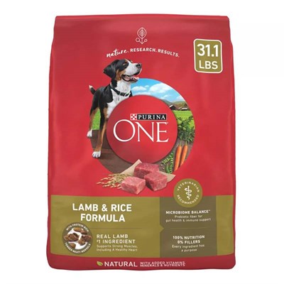 Purina One Dry Dog Food- Lamb and Rice, 31.1 lb