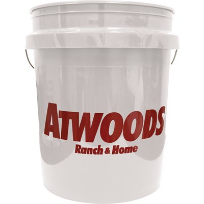 Atwoods Bucket, White, 5 gallon