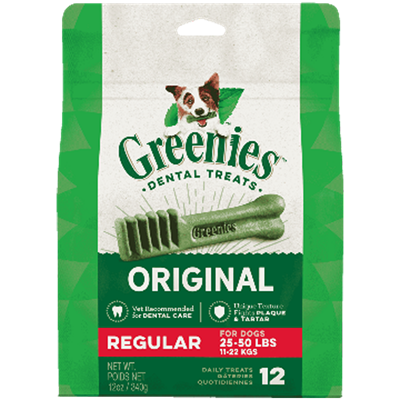 Greenies Original Regular Size Dog Dental Treats, 12 oz