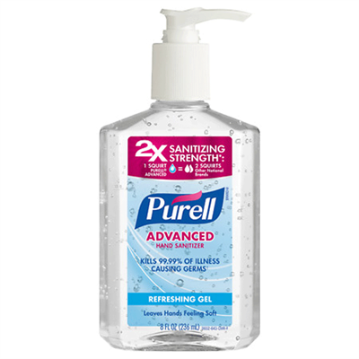 Purell Advanced Hand Sanitizer with Pump, 8 oz