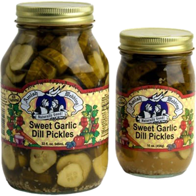 Amish Wedding Sweet Garlic Dill Pickles