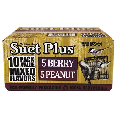 Suet Plus Mixed Flavor Suet Cakes, 10 Pack