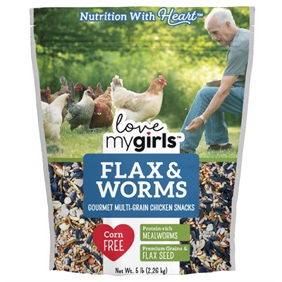 Love My Girls Flax and Worm Treats, 5 lb.