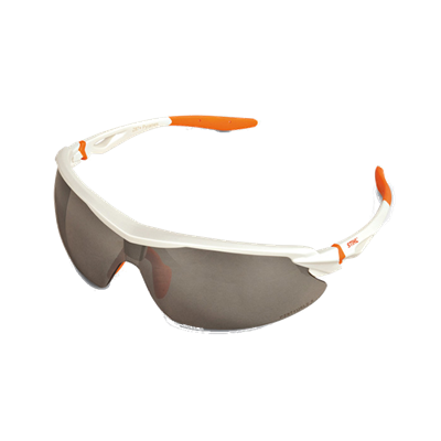 Stihl Orange/White Sport Safety Glasses, Smoke Lens