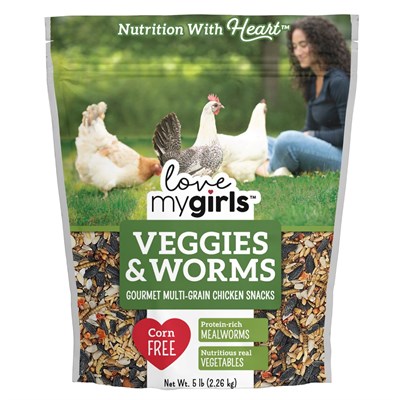 Love My Girls Veggies and Worm Treats, 5 lb.