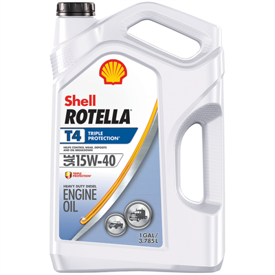 Shell Lubricants Rotella T Motor Oil 15W40, 1 gal