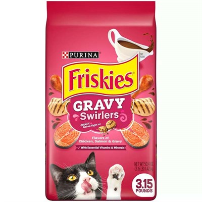 Friskies Wet Cat Food- Gravy Swirlers, 3.15 lb