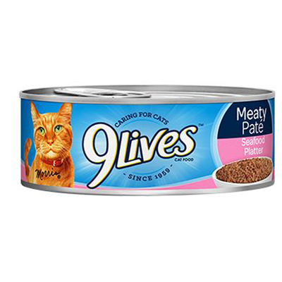 9 Lives Meaty Pate Seafood Platter, 5.5 oz