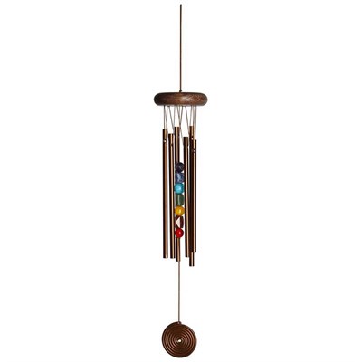 Woodstock Bronze Chakra with Seven Stones Wind Chime