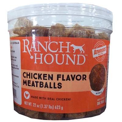 Ranch Hound Chicken Flavor Meatballs Dog Treats 22 oz