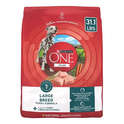 Purina One Dry Puppy Food- Large Breed, Chicken, 31.1 lb