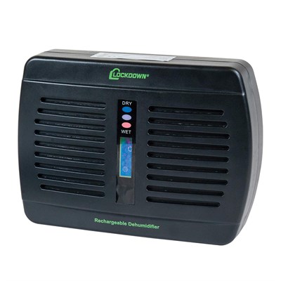 Lockdown Rechargeable/Renewable Dehumidifier with Compact, Cordless, Non-Toxic Design