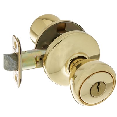 KWIKSET Security Tylo Entry Lockset, Polished Brass
