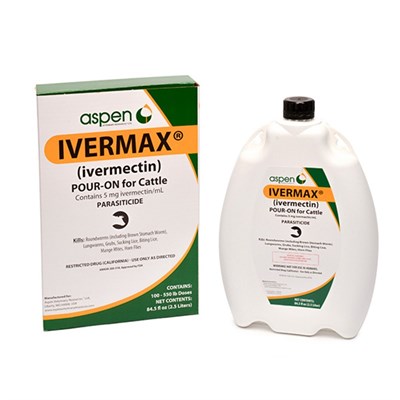 Aspen Ivermax Pour-On Parasiticide For Cattle, 2.5 Liter