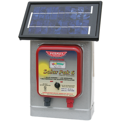 Parmak 6V Solar Fence Charger, 25 miles