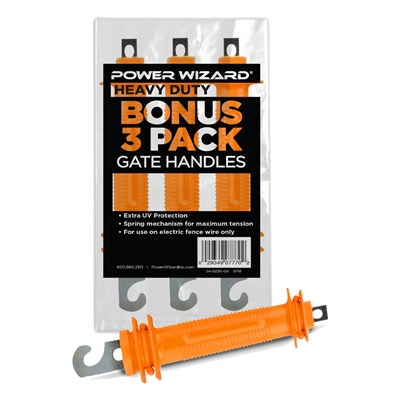 Power Wizard Heavy Duty Bonus 3 Pack Gate Handles, Orange