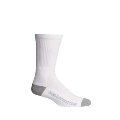 Noble Outfitters Men's Ranch Tough Crew Socks - White, M