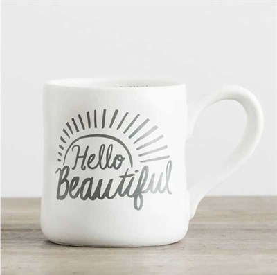 Dayspring 'Hello Beautiful' Hand-Thrown Mug