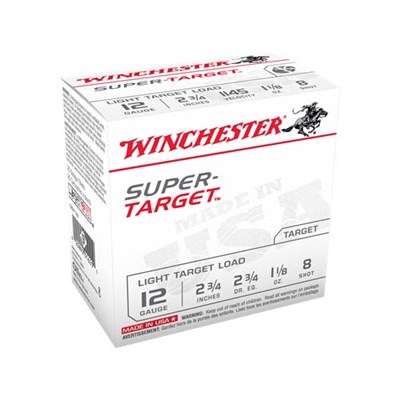 Winchester Super Target 12 ga 8 Shot Shotgun Ammunition, 25 rounds