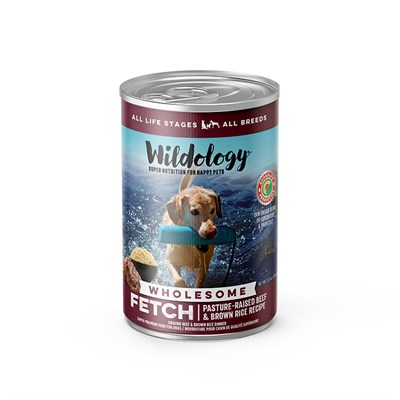 Wildology FETCH Pasture-Raised Beef & Brown Rice Dog Food, 12.8 oz.