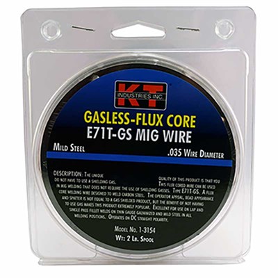 K-T Industries Flux Core MIG Wire, 0.035, 2-lb