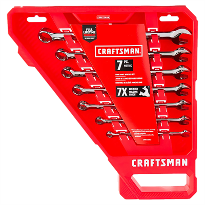 Craftsman 12 Point SAE Long Panel Combination Wrench Set 7 pc.