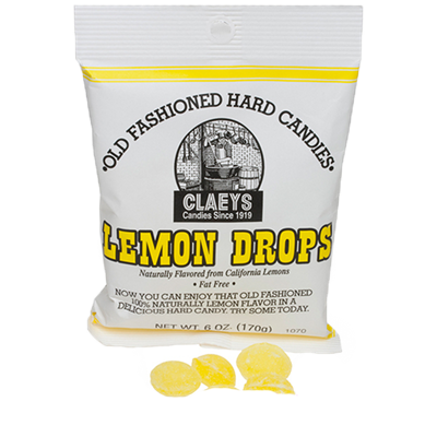 Claey's Candy Old Fashioned Hard Candies, Lemon, 6 oz