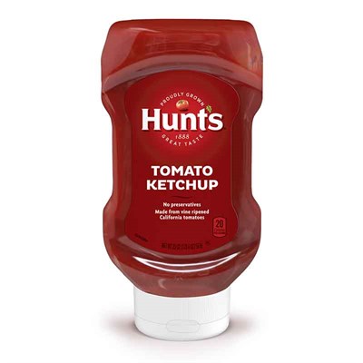 Hunts Tomato Ketchup Squeeze Bottle, 20 oz