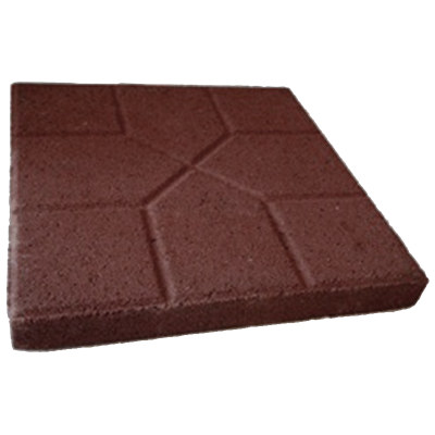 Old Castle Red Pinnacle Stepping Stone, 16 in x 16 in x 3 in
