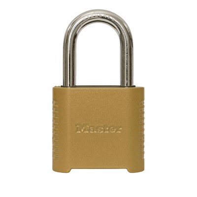 Master Lock 875DLF 2 in. Wide Zinc Set Your Own Combination Padlock with 1-1/2 in. Extra Long Shackle