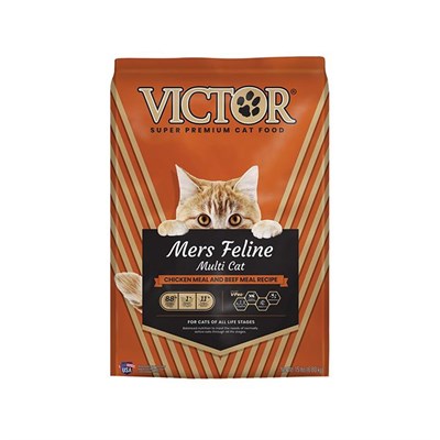 Victor Super Premium Mers Feline Dry Cat Food, 15 lb