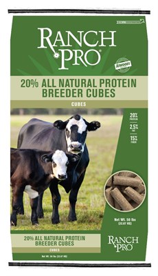 Ranch Pro 20% All Natural Protein Breeder Cattle Cubes, 50 lbs.