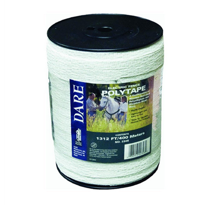 Dare Products Fence Wire, Polytape, 1/2 in x 1312 ft