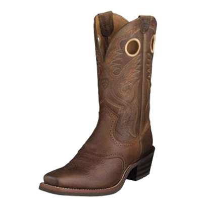 Ariat Men's Heritage Roughstock Boot - Brown Oil Rowdy, 9, D