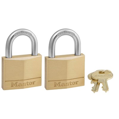 Master Lock 140T Solid Brass Keyed Alike Padlock