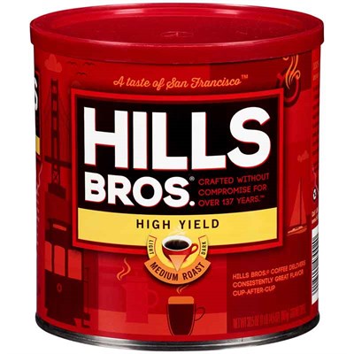 Hills Bros High Yield 3865 Roast Coffee, 30.5 oz