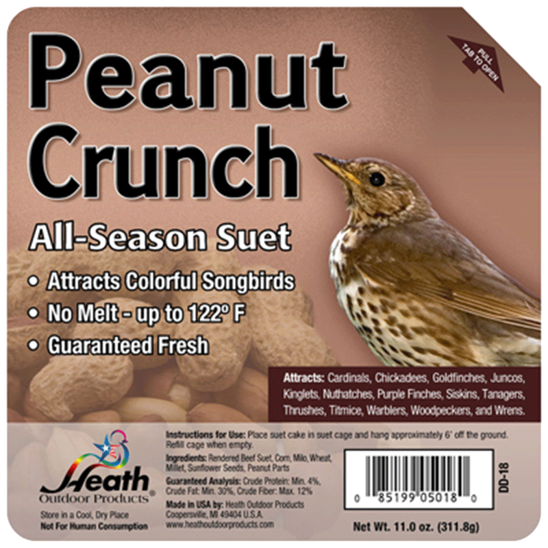 Heath Manufacturing Peanut Crunch Suet, 11 oz