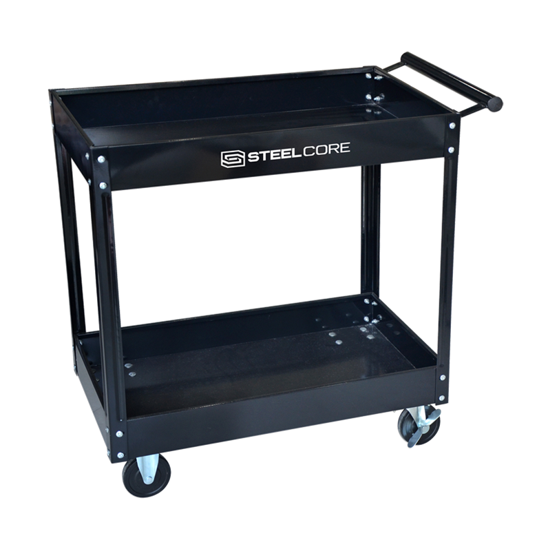 Steelcore 16-in 2-Shelf Steel Service and Tool Utility Cart