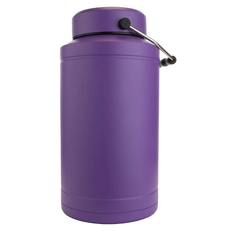 1 Gallon Purple Water Bottle w/ Handle & Steel Cap