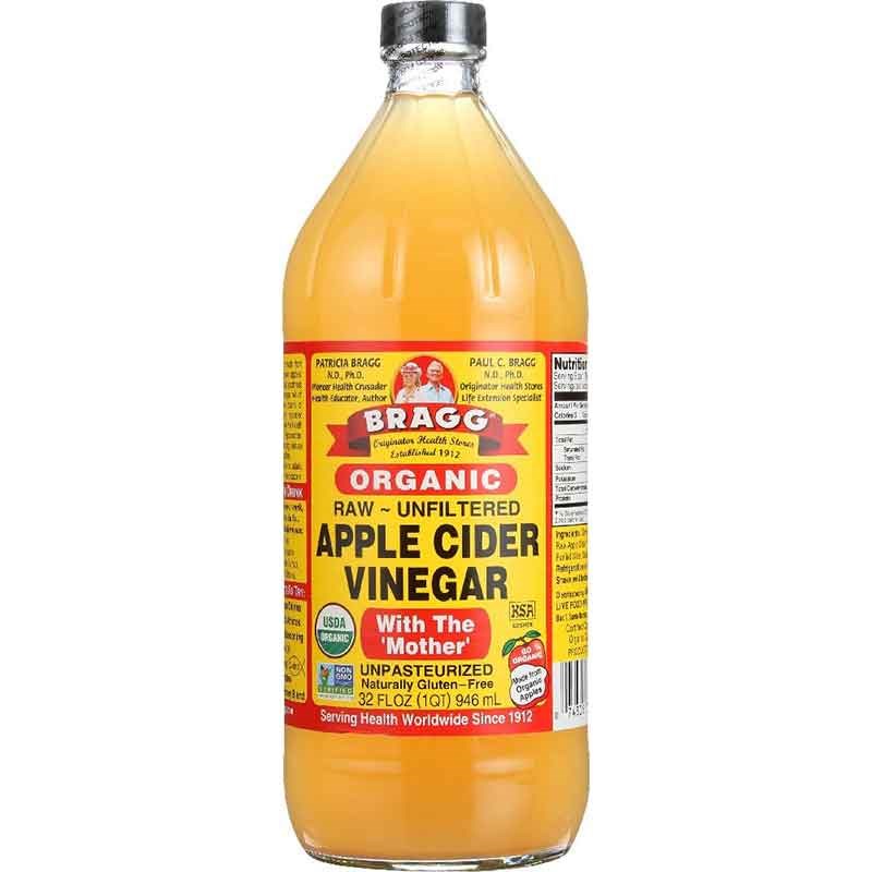 Bragg Organic Raw Unfiltered Apple Cider Vinegar, 32 oz