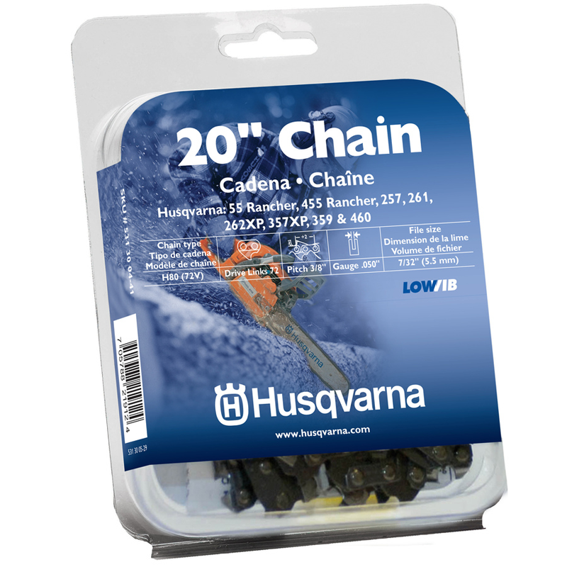 Husqvarna Chain Saw Chain, H80 72, 20 in