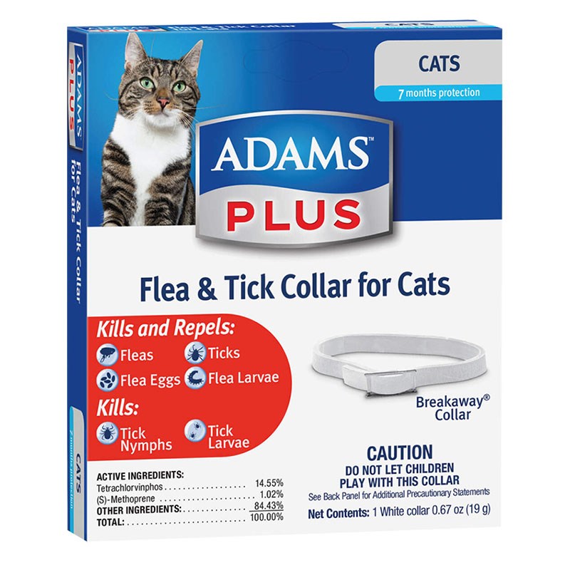 Adams Pro Flea and Tick Collar for Cats, 0.67 oz.