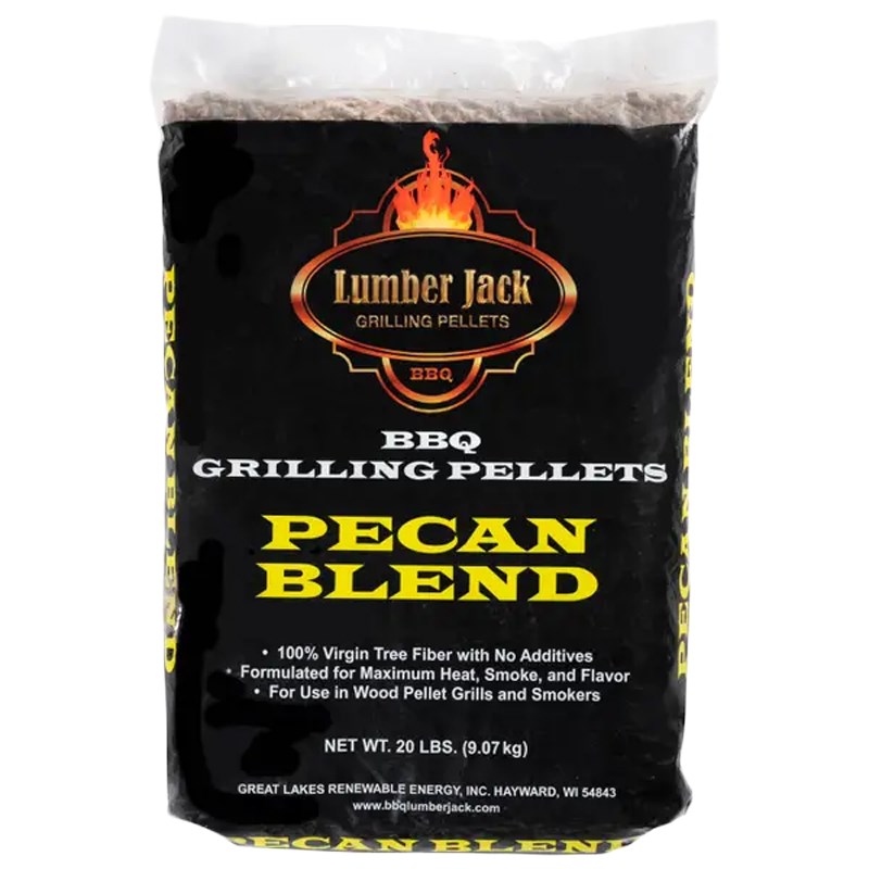 Lumber Jack Pecan Blend BBQ Grilling Pellets, 20 lbs