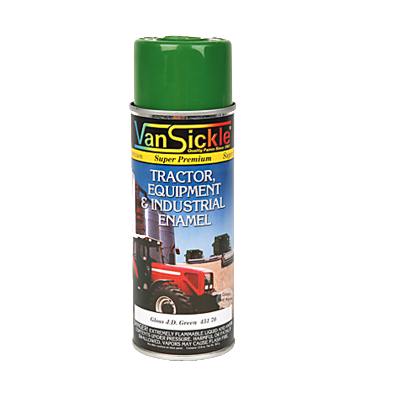 Van Sickle Paint Tractor Enamel, Spray, John Deere Green, 12 oz