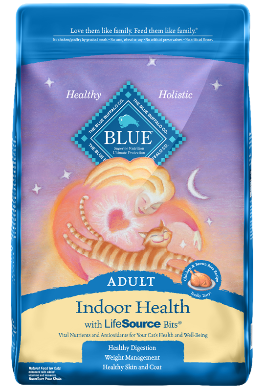 Blue Buffalo Blue Indoor Health Adult Chicken and Brown Rice Recipe, 15 lbs