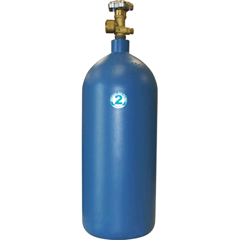 Thoroughbred Argon CO2 Cylinder Only, 125 cu ft