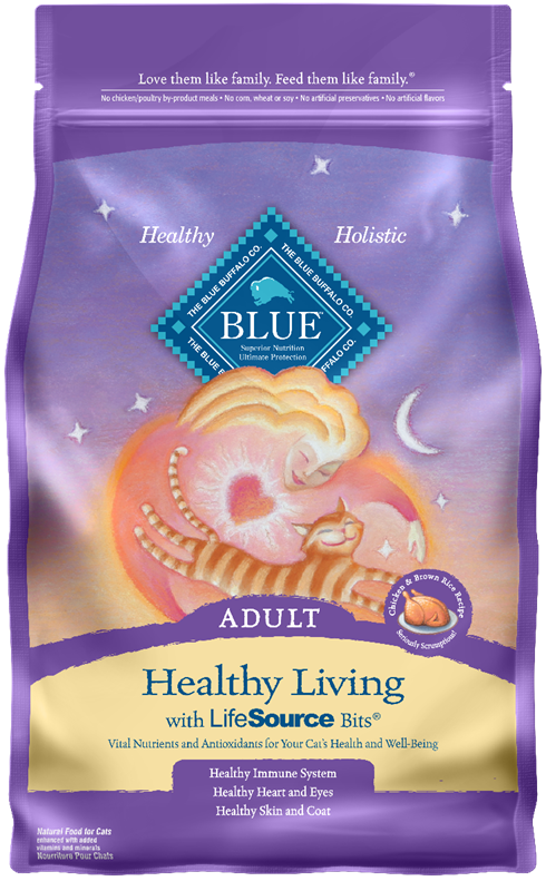 Blue Buffalo Adult Healthy Living Chicken Dry Cat Food, 3 lbs
